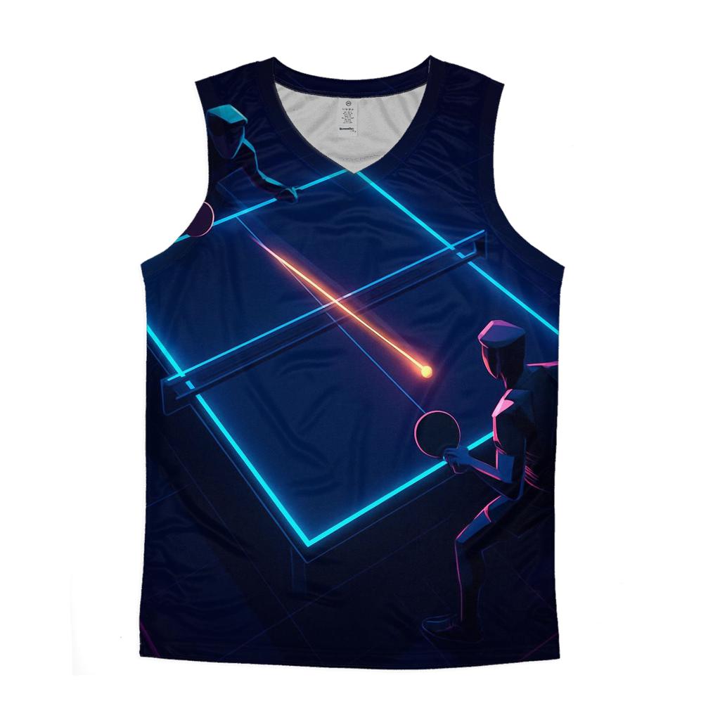 Neon Table Tennis Reflex graphic print tank tops