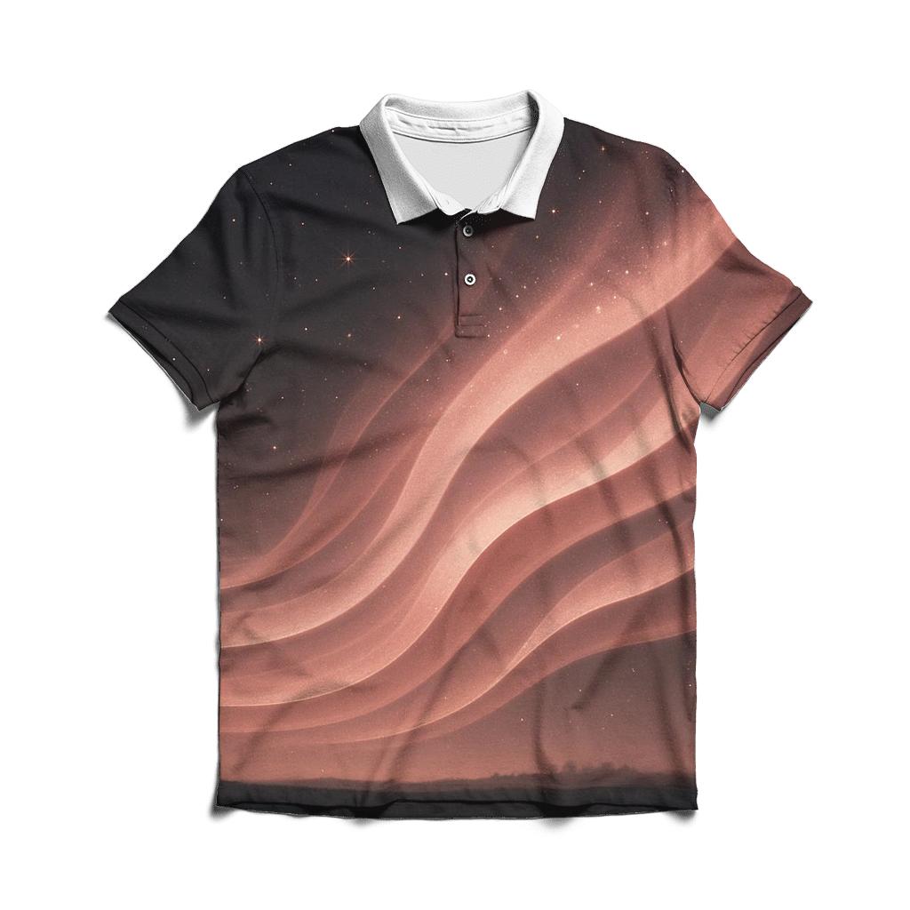 Rose Quartz Glam Aurora stylish collar polo tees