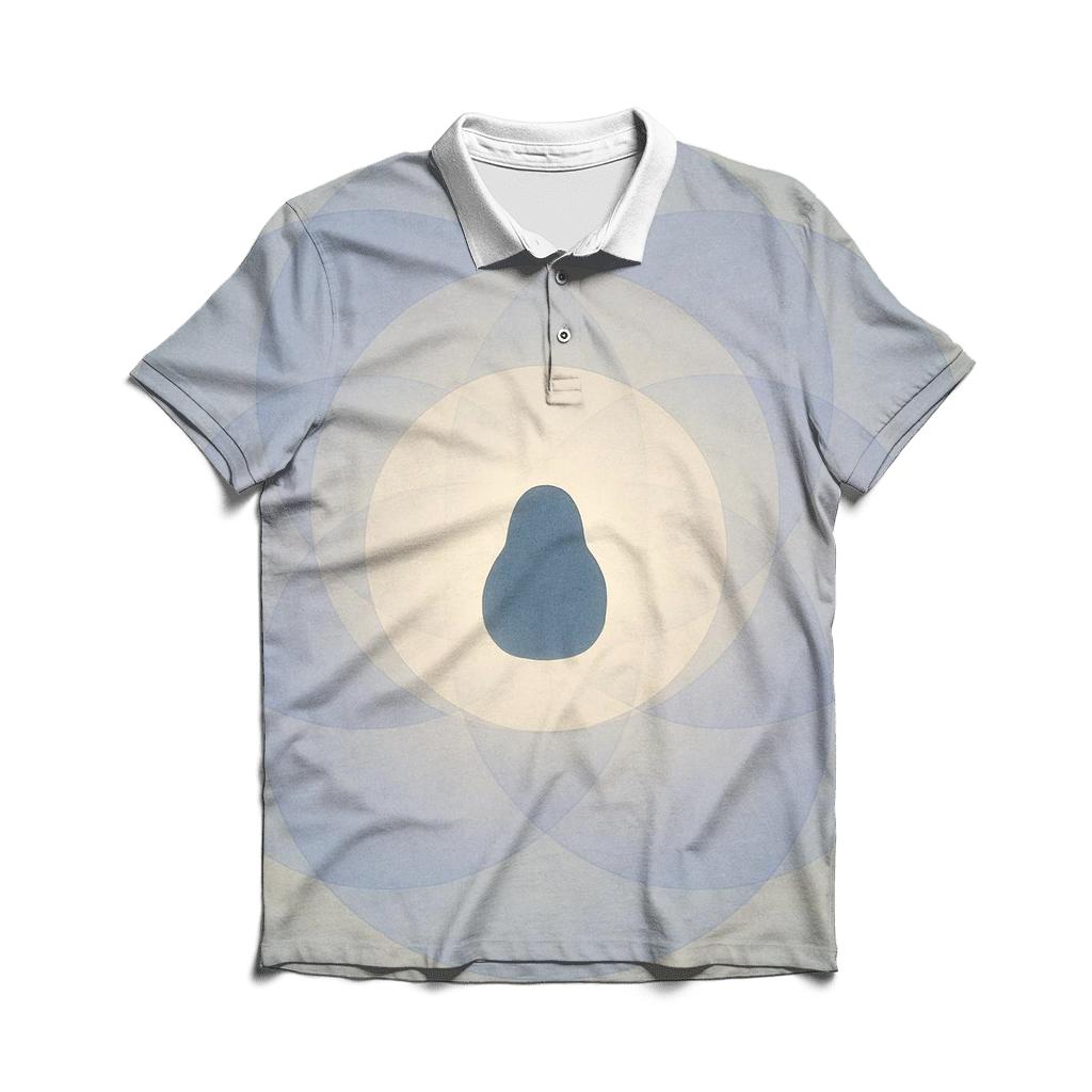 Stillness Among Circles personalized polo shirts