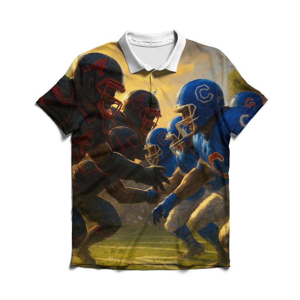 Gridiron Clash At Wrigley Twilight designer slim fit polos