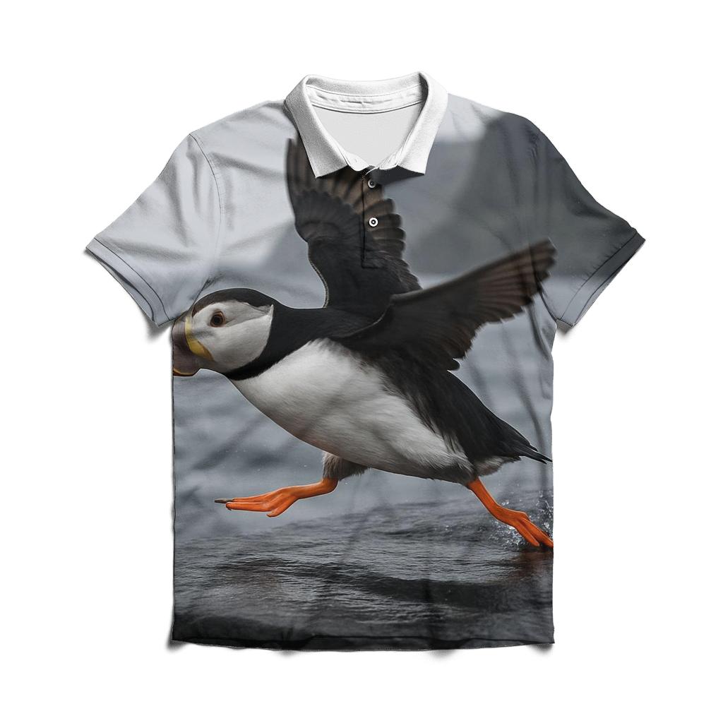 Sea Cliff Puffin Launch custom polo shirts