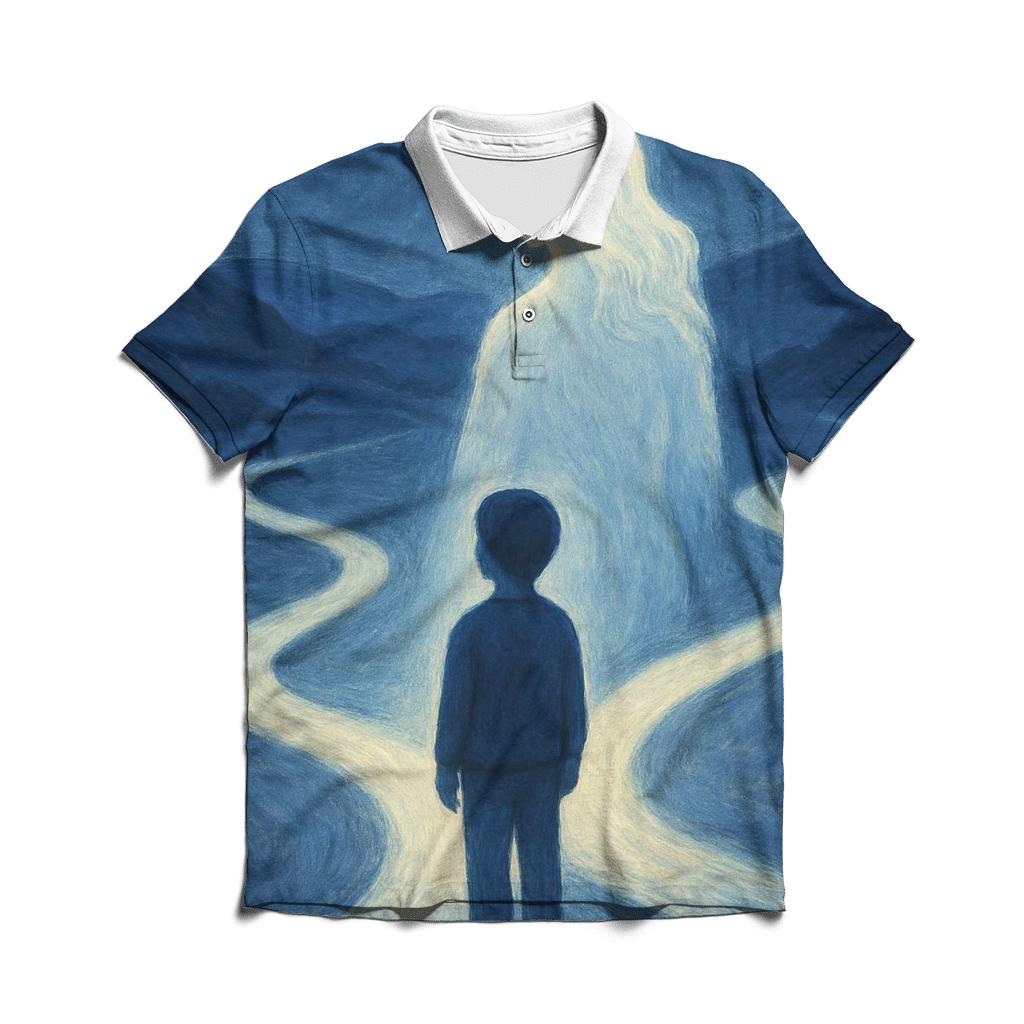 The Quiet Light Behind Every Choice personalized polo shirts