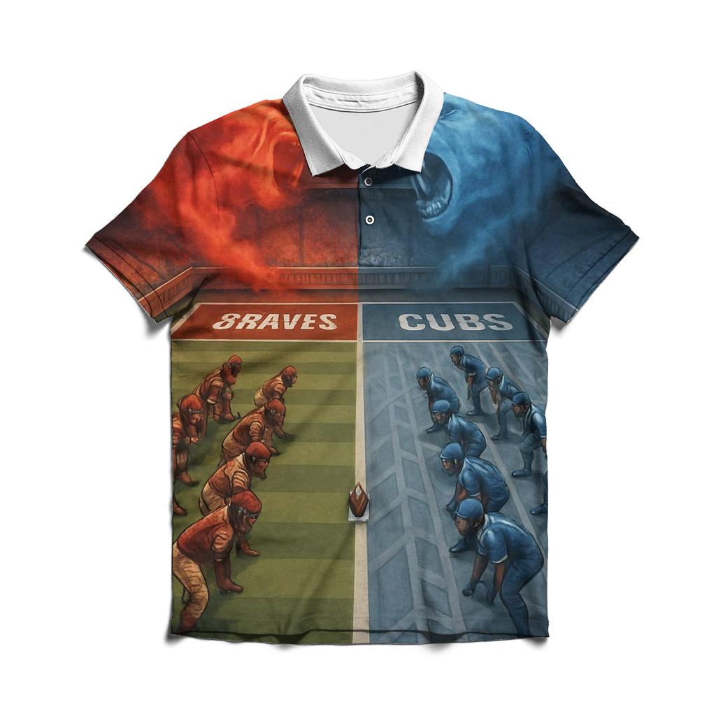 Tribal Roar Vs Urban Growl Kickoff stylish collar polo tees