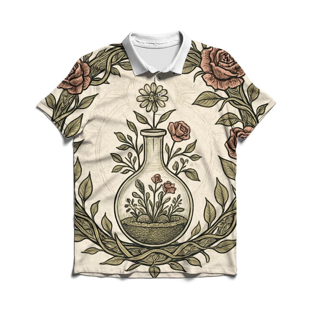 Alchemical Garden Ouroboros branded logo polo shirts