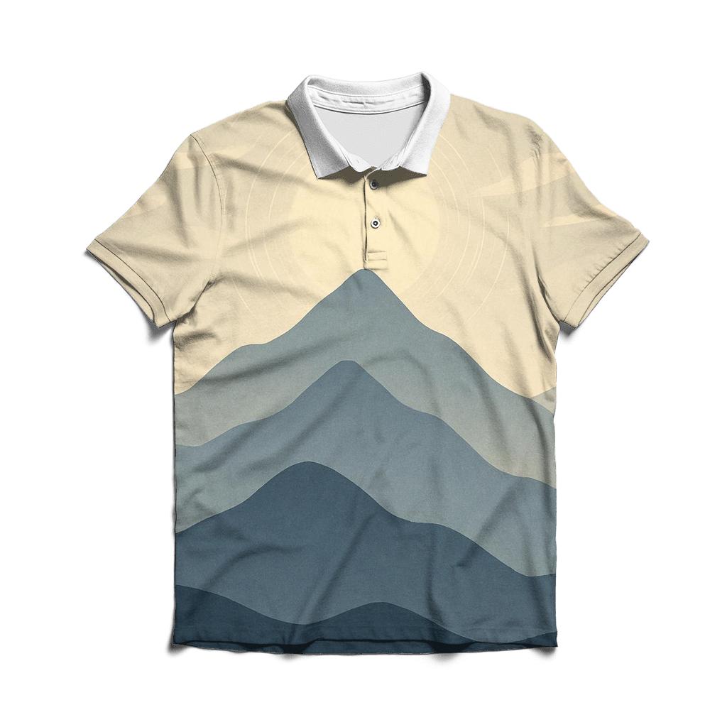 Mountain Breath Halo custom polo shirts