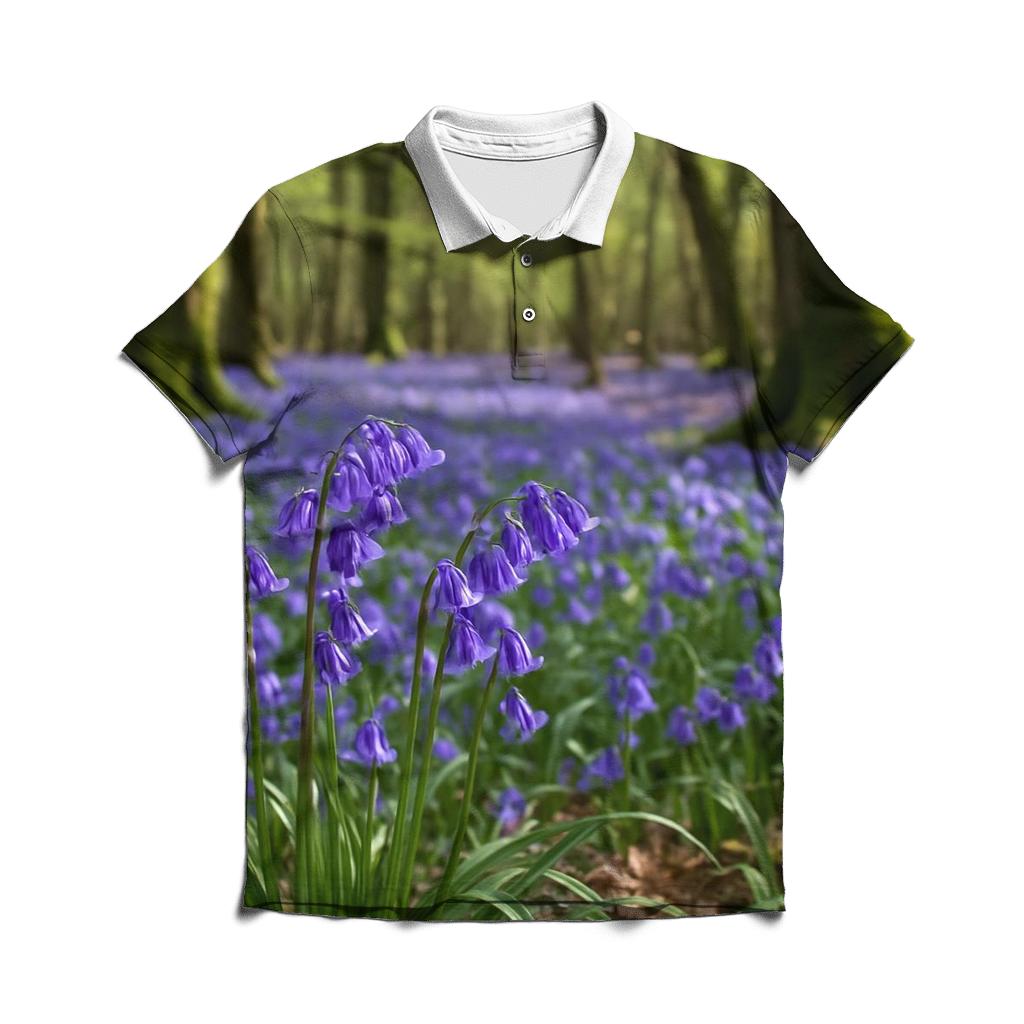 Bluebell Carpet In Ancient Woodland classic pique polos
