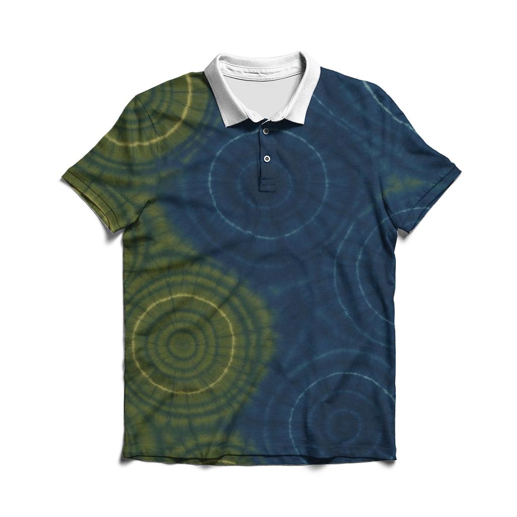 Overdye Forest Ripple Rings classic pique polos