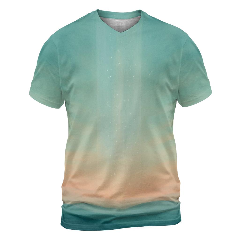 Luminous Horizon Veil creative print fashion shirts