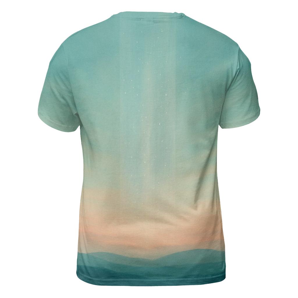 Luminous Horizon Veil creative print fashion shirts