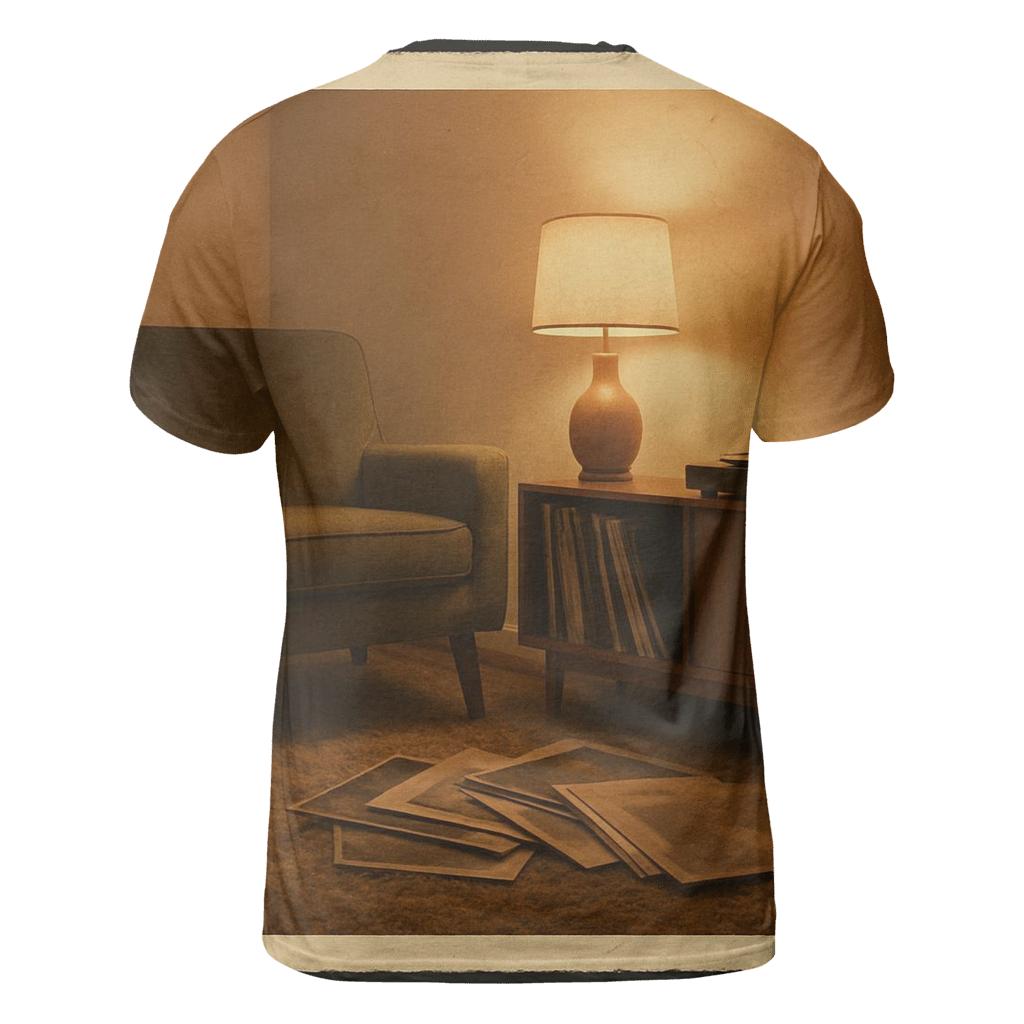 Rustic Vinyl Listening Lounge personalized full print shirts