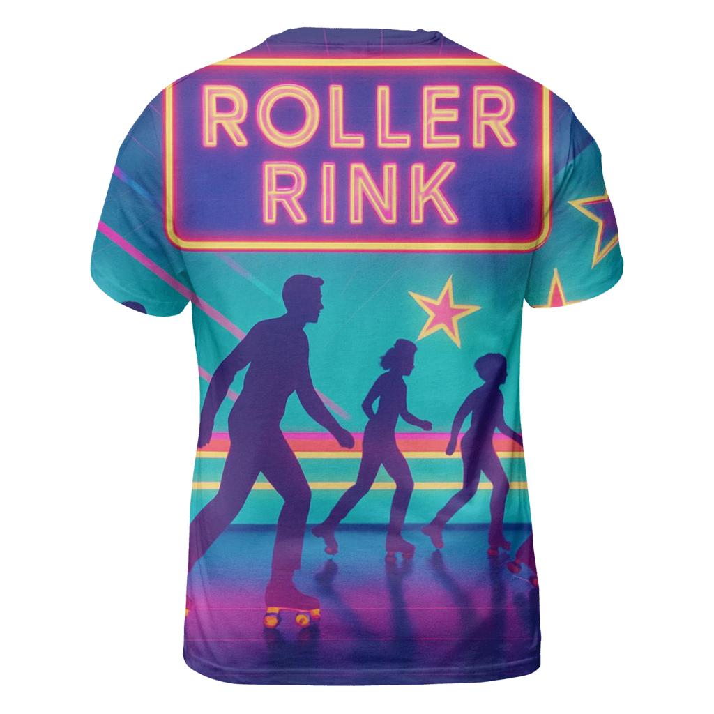Neon Roller Rink Nights statement graphic shirts