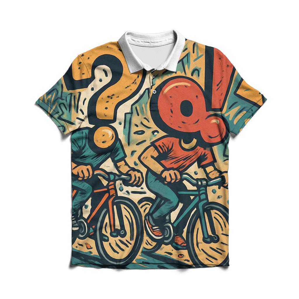 Balloon Headed Bicycle Chase classic pique polos