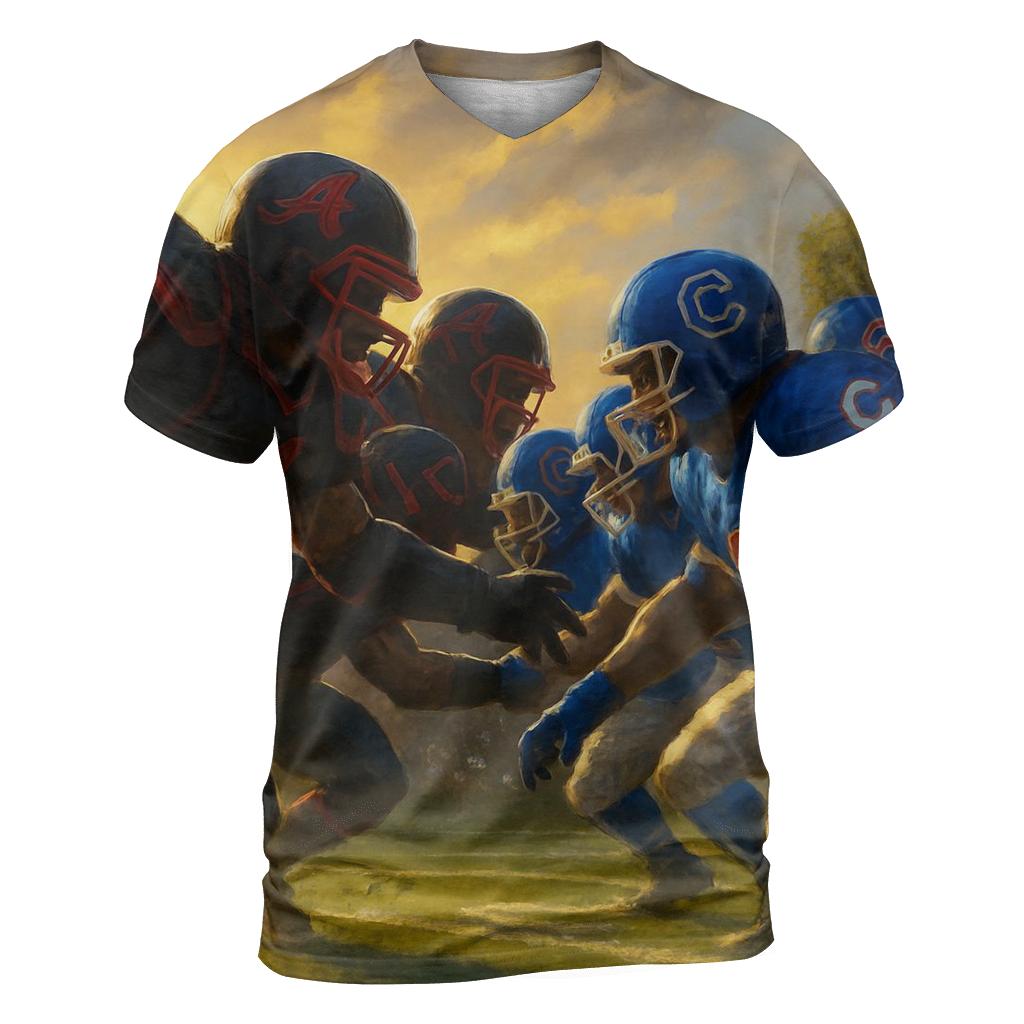 Gridiron Clash At Wrigley Twilight designer pattern shirts