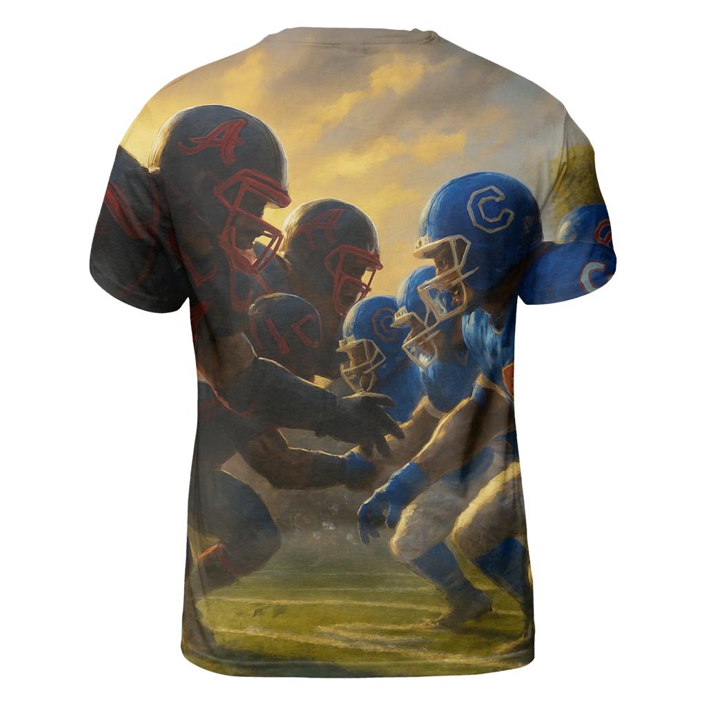 Gridiron Clash At Wrigley Twilight designer pattern shirts