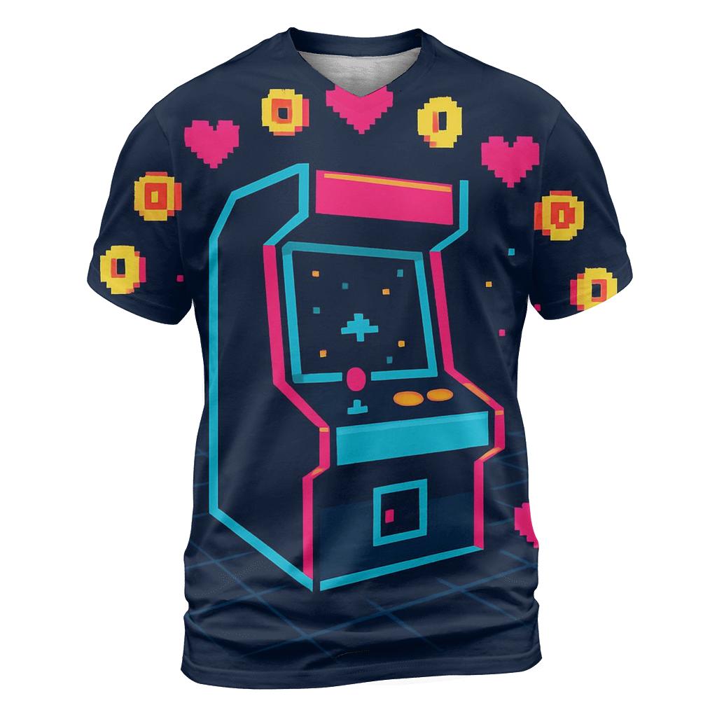 Pixel Galaxy Arcade personalized full print shirts