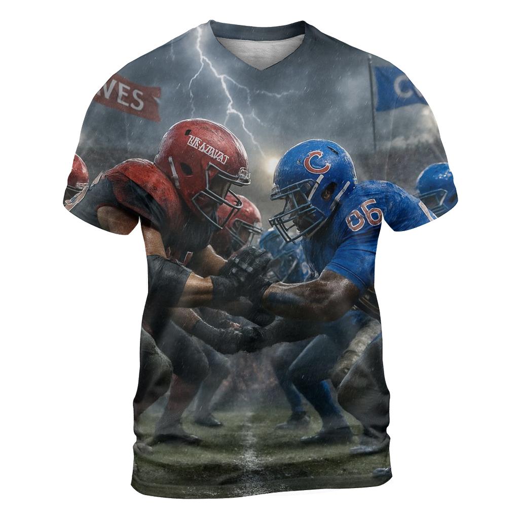 Stormfront Showdown Braves Line Vs Cubs Line unique graphic print tees