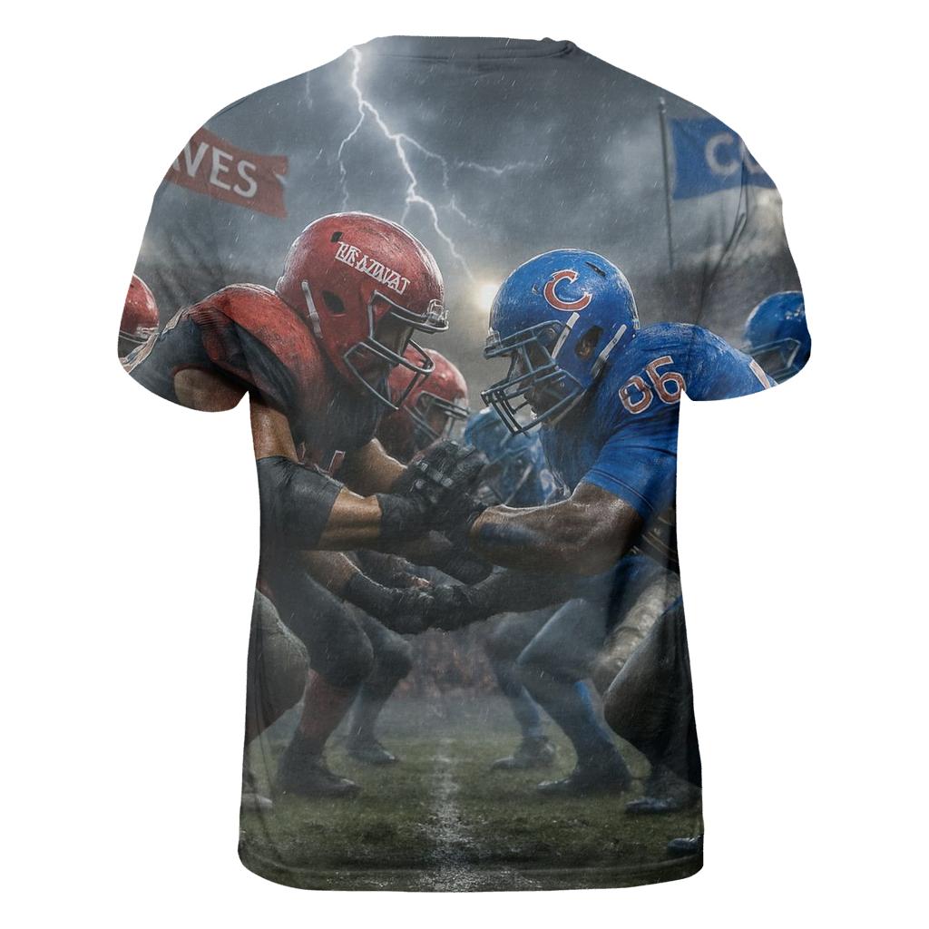 Stormfront Showdown Braves Line Vs Cubs Line unique graphic print tees