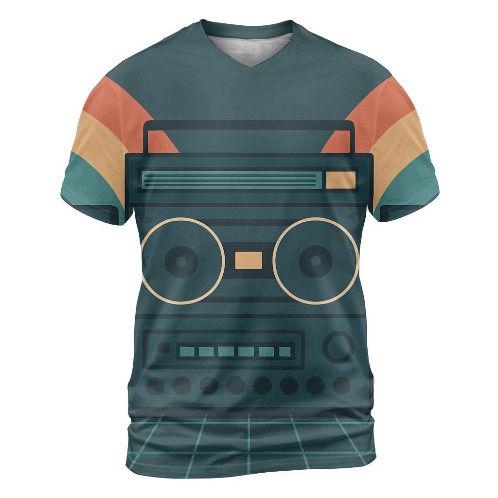 Retro Stereo Mirage trendy printed shirt styles