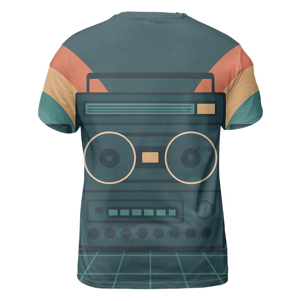 Retro Stereo Mirage trendy printed shirt styles
