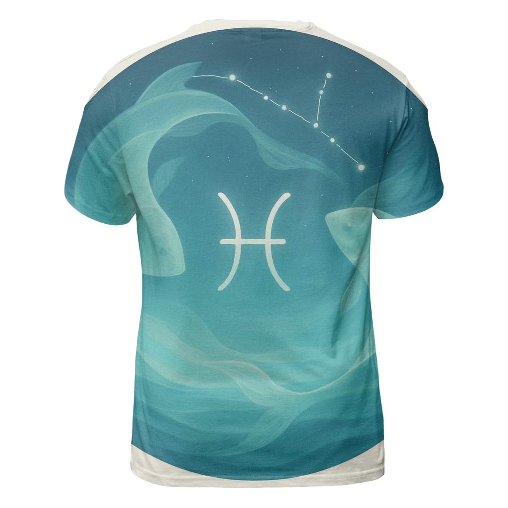 Pisces Tidal Constellation Dream creative print fashion shirts