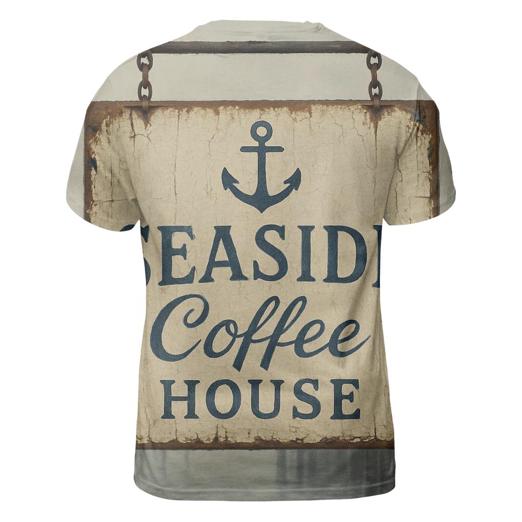 Old Harbor Coffee House Signboard designer pattern shirts