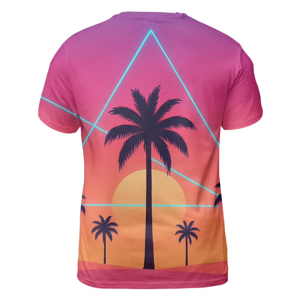 Laser Palm Mirage trendy printed shirt styles