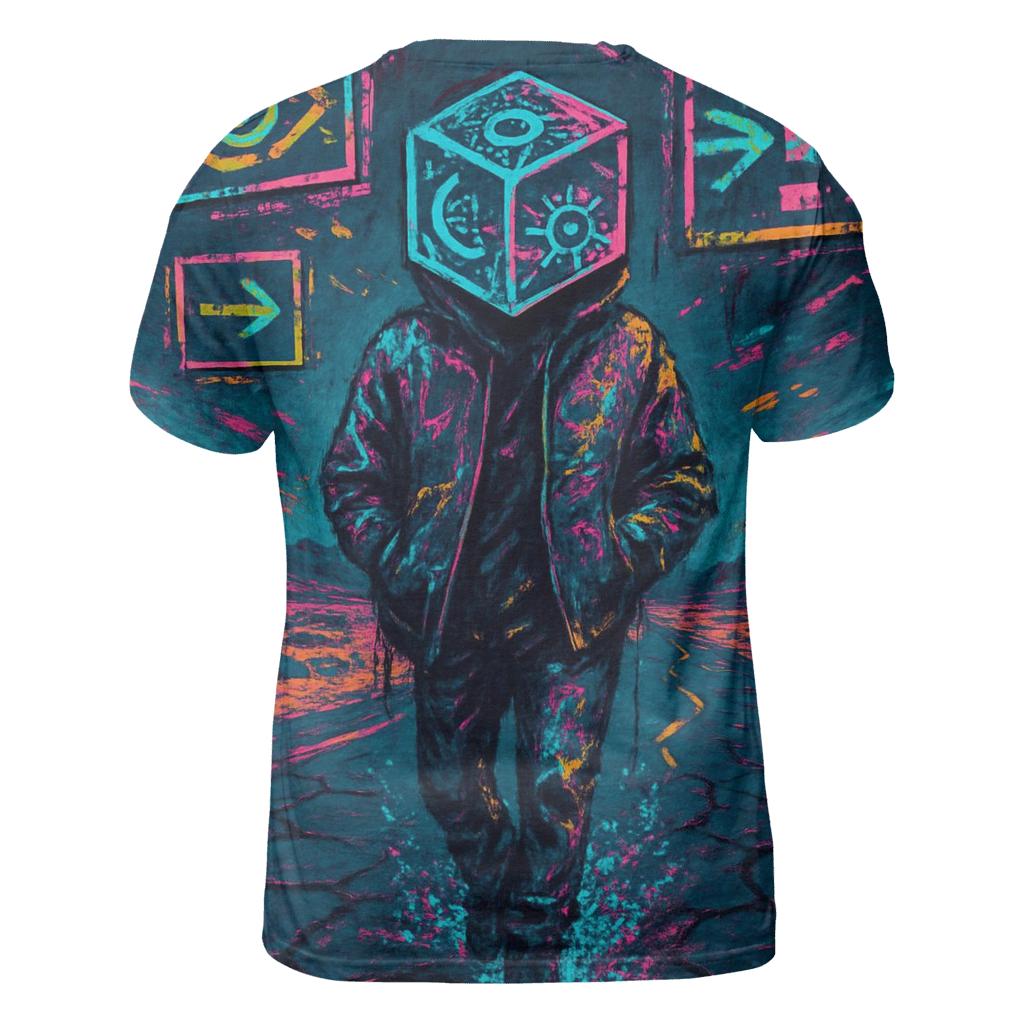Dice Headed Wanderer statement graphic shirts