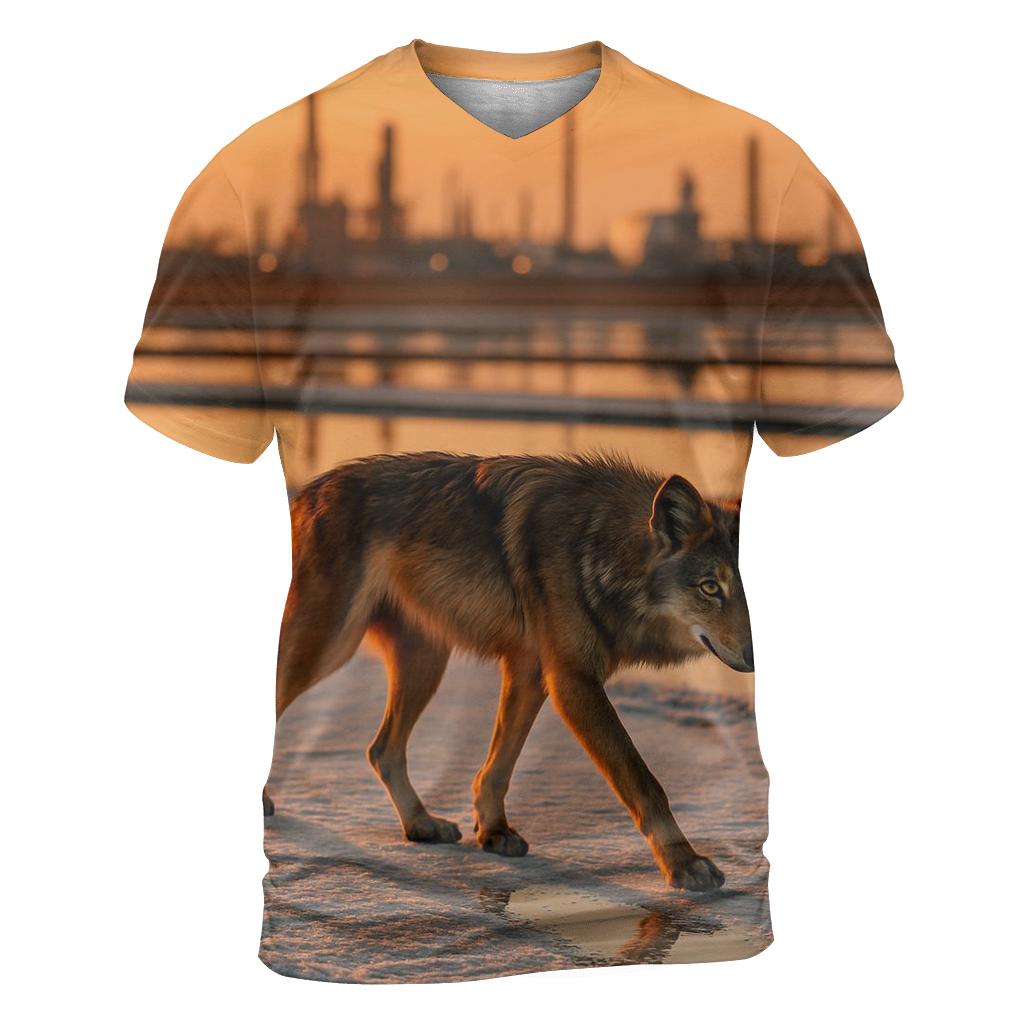 Industrial Salt Flat Wolf personalized full print shirts