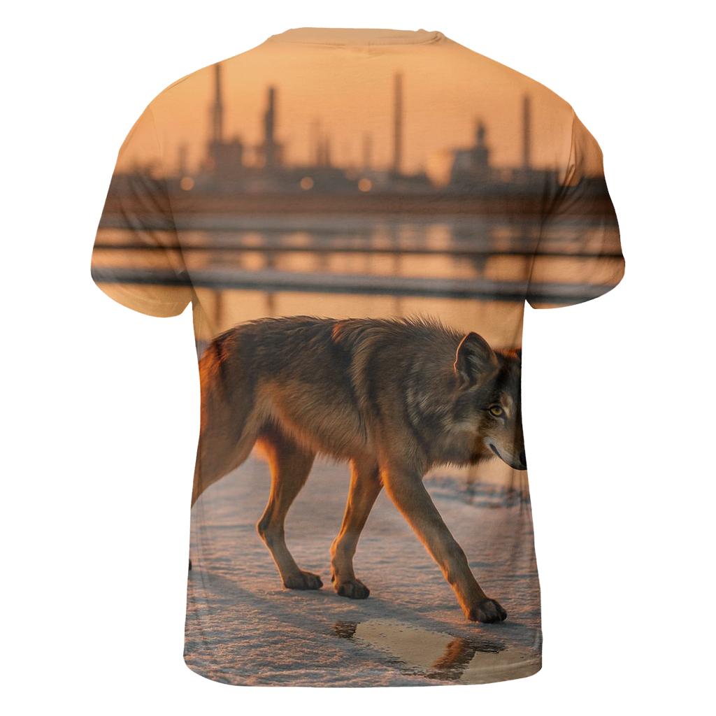 Industrial Salt Flat Wolf personalized full print shirts