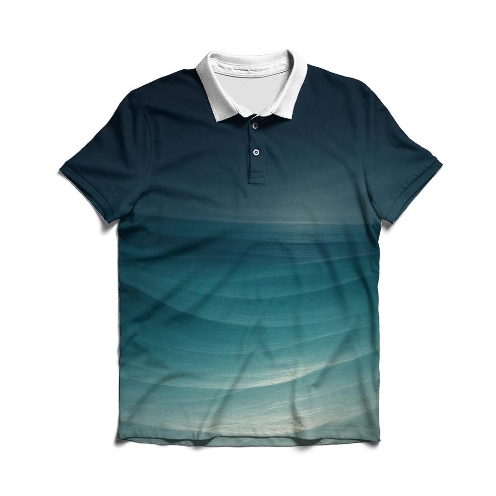 Lunar Tidal Bloom branded logo polo shirts