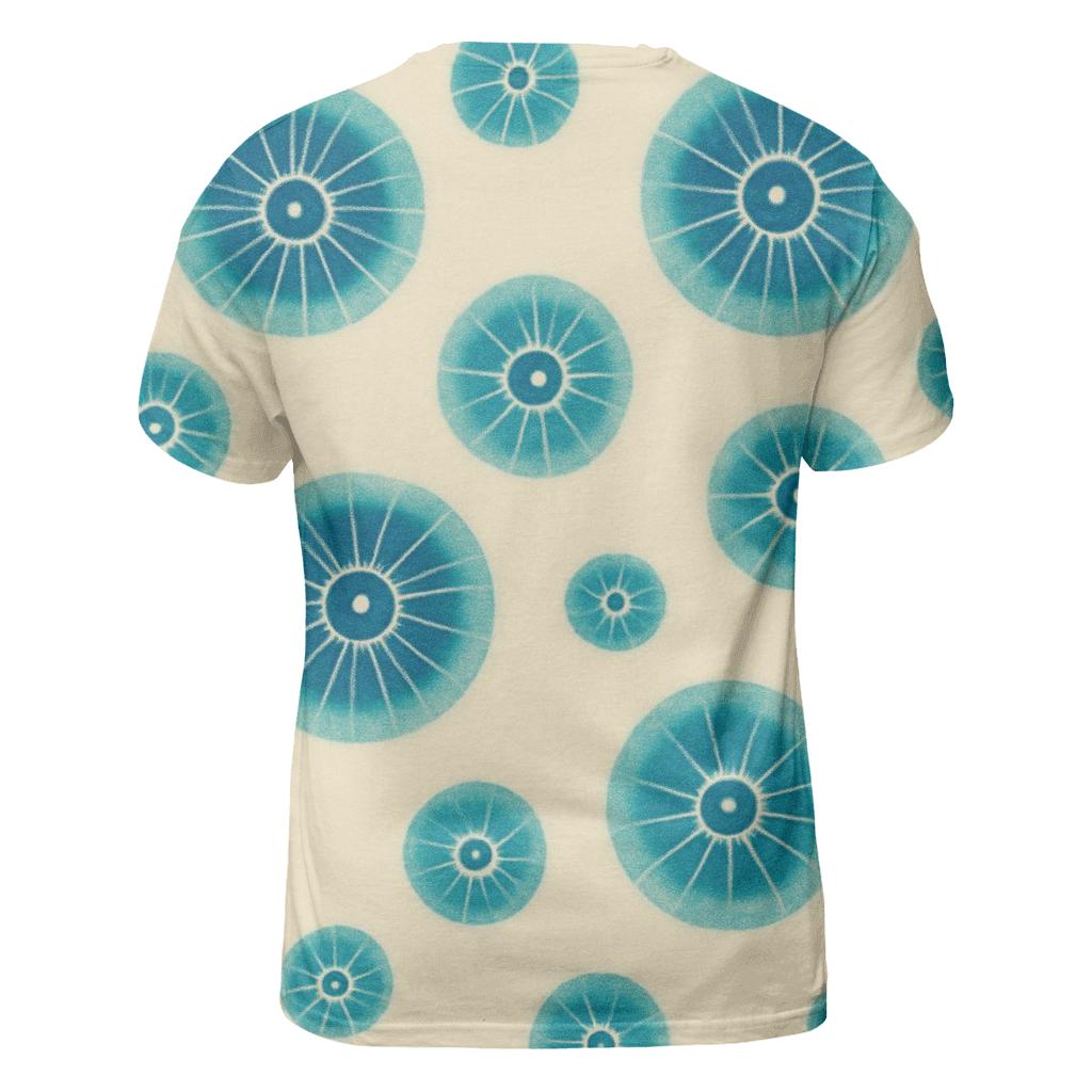 Midnight Kumo Spider Rosettes artistic all-over print tops