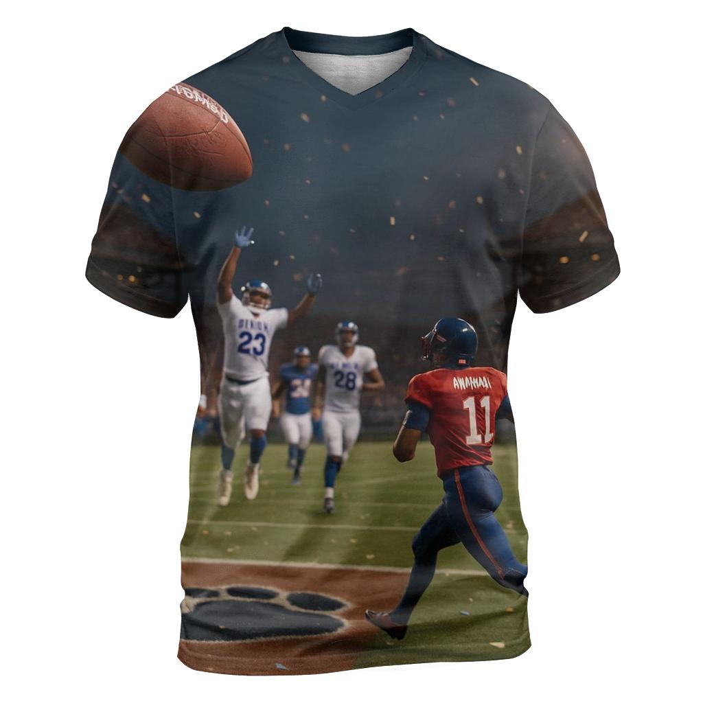 Tomahawk Spiral Over Bear Territory vibrant all-over design tees