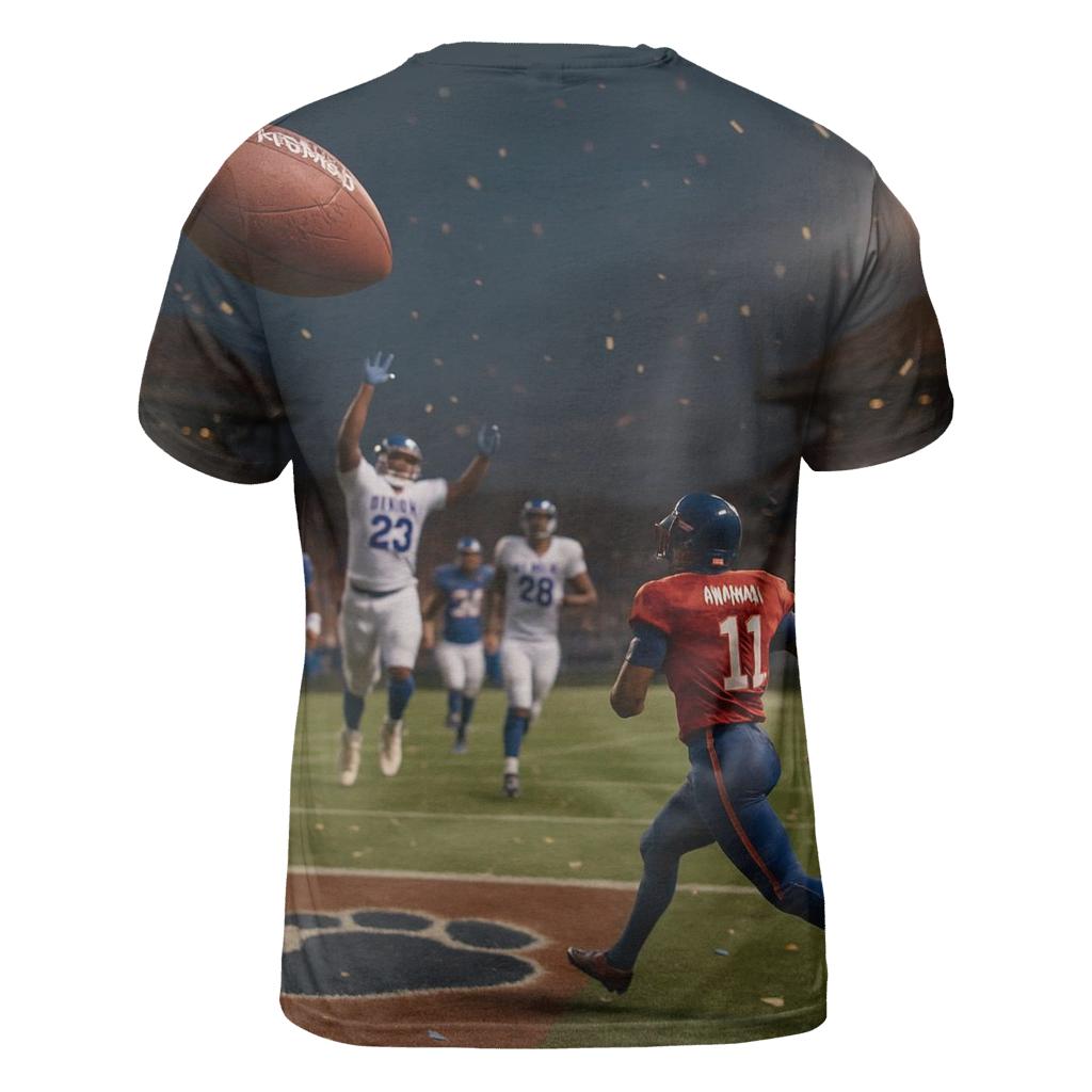 Tomahawk Spiral Over Bear Territory vibrant all-over design tees