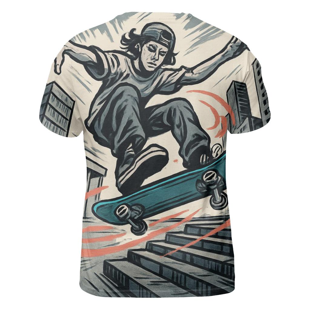 Urban Freestyle Skateboarding Lines custom all-over print shirts