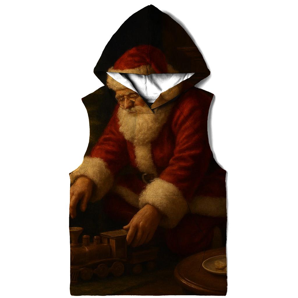 Midnight Santa Visit By The Hearth heavyweight hoodies