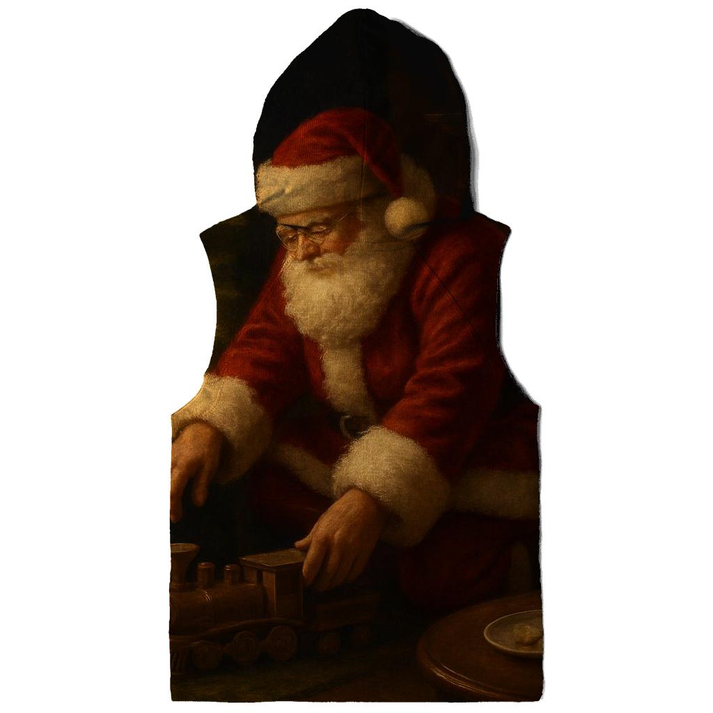 Midnight Santa Visit By The Hearth heavyweight hoodies