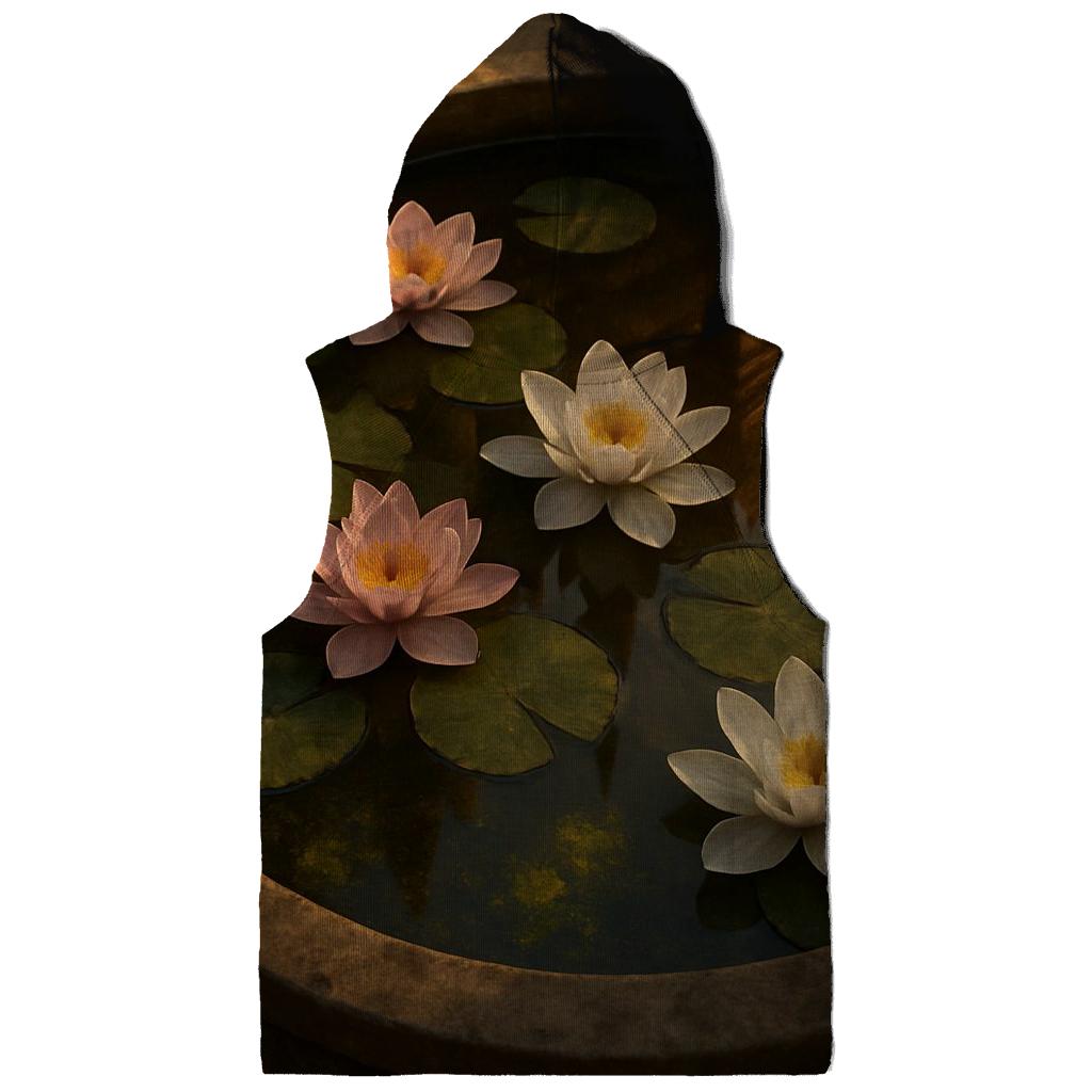 Water Lilies In Reflected Temple Courtyard hoodies fashion