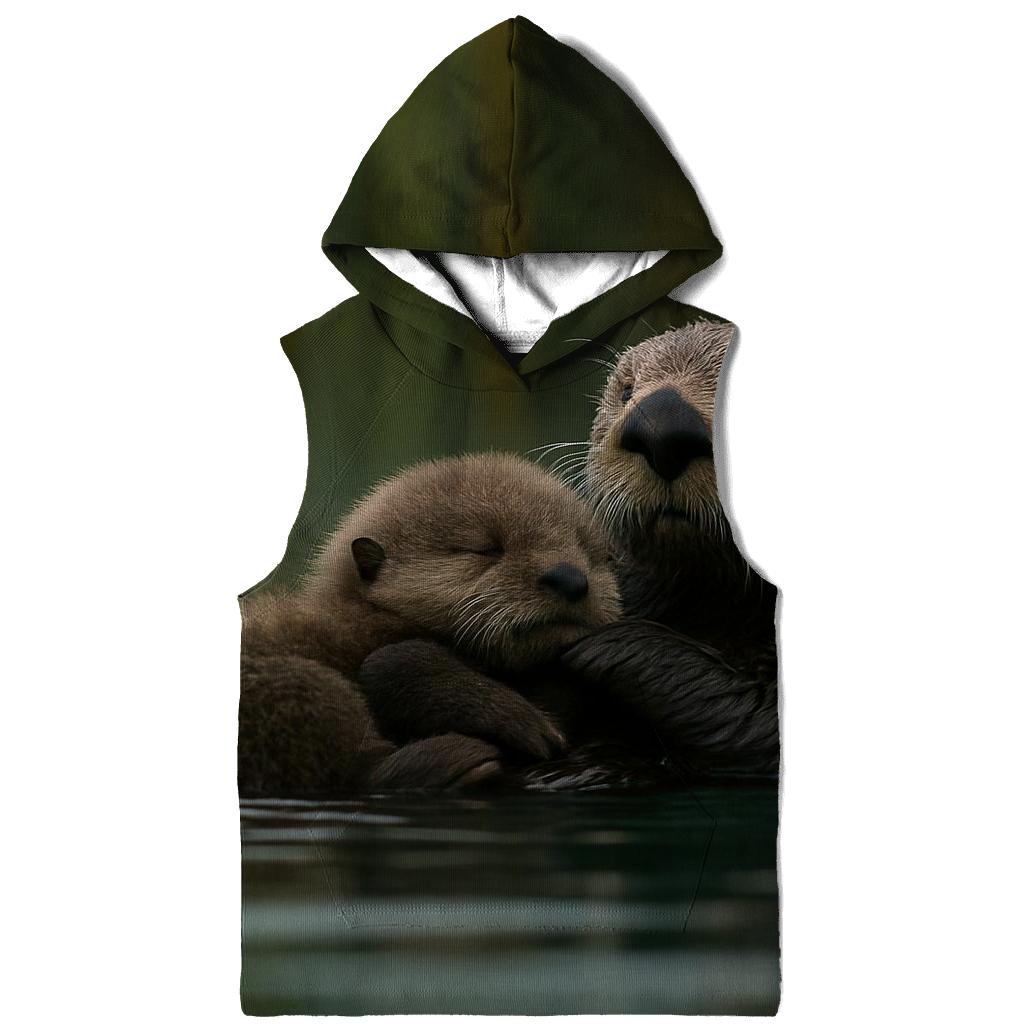 Kelp Forest Sea Otter Cradle lightweight hoodies