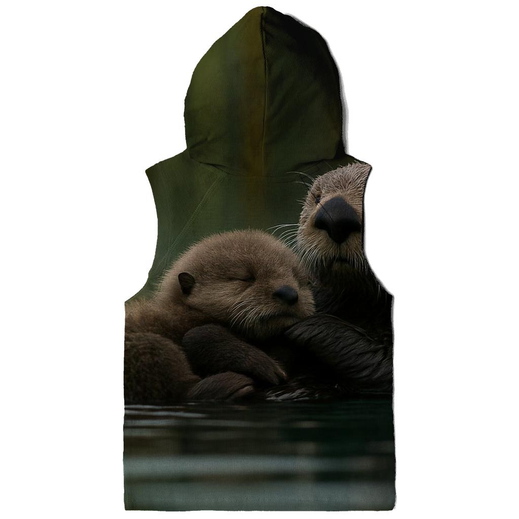 Kelp Forest Sea Otter Cradle lightweight hoodies