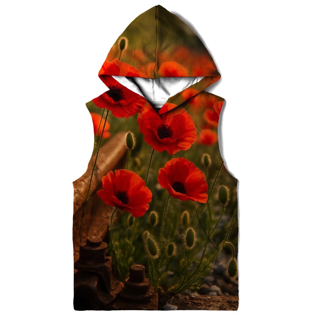 Wild Poppies Along Abandoned Railway custom hoodies