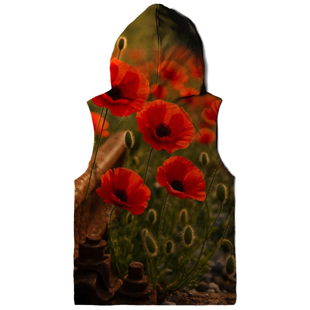 Wild Poppies Along Abandoned Railway custom hoodies
