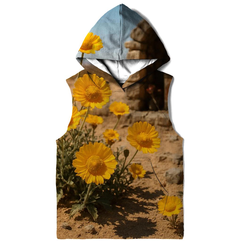 Desert Marigolds At Roadside Shrine pullover hoodies