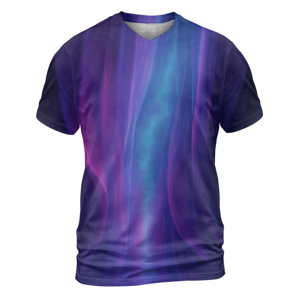 Nebula Silk Cascade statement graphic shirts