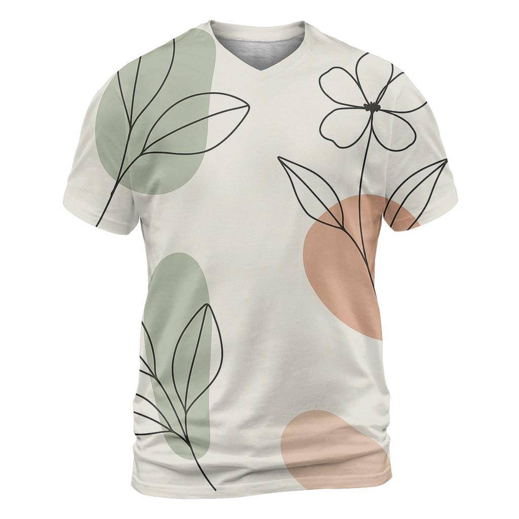 Botanical Line Echo statement graphic shirts