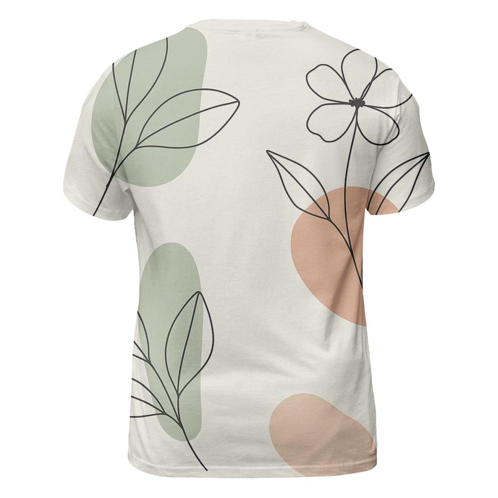 Botanical Line Echo statement graphic shirts
