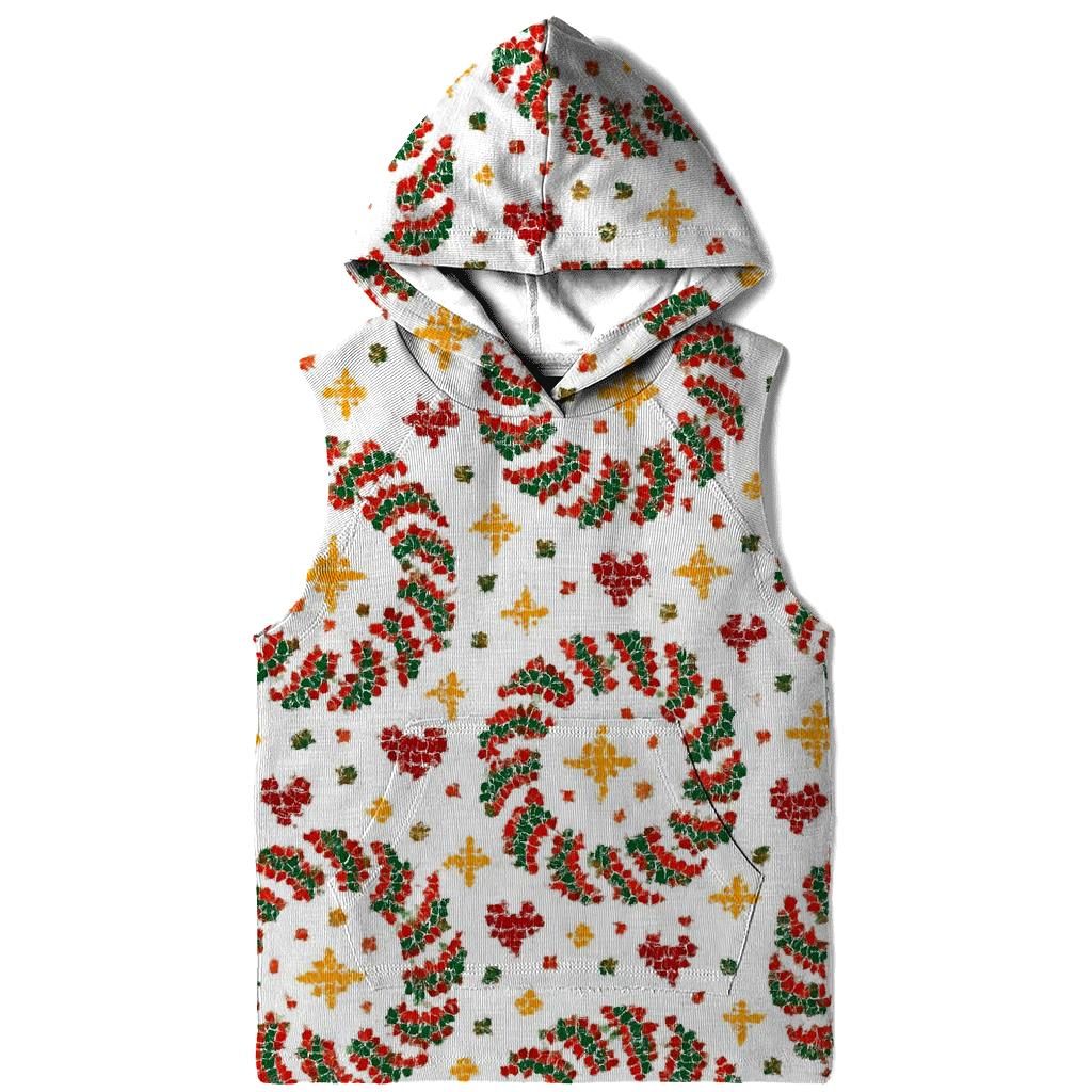 Candy Cane Carousel Circles Design heavyweight hoodies