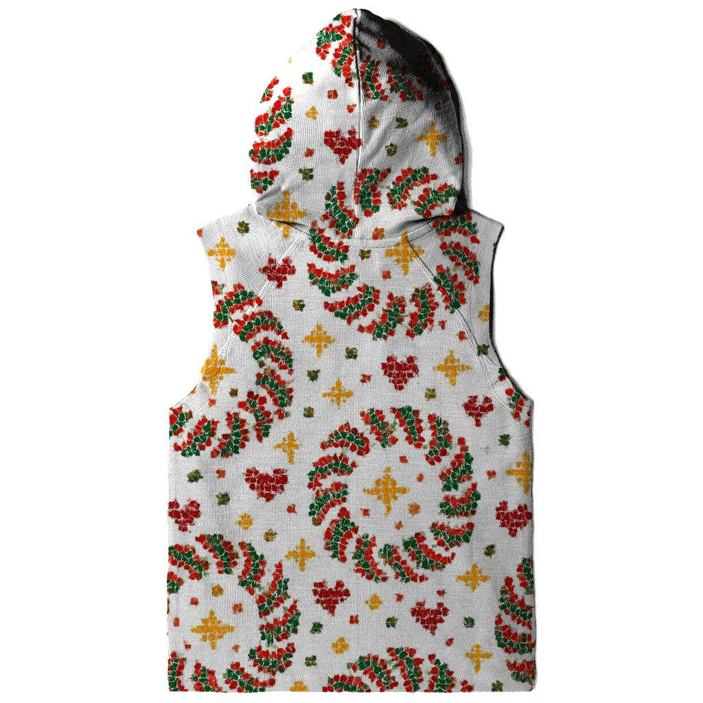 Candy Cane Carousel Circles Design heavyweight hoodies