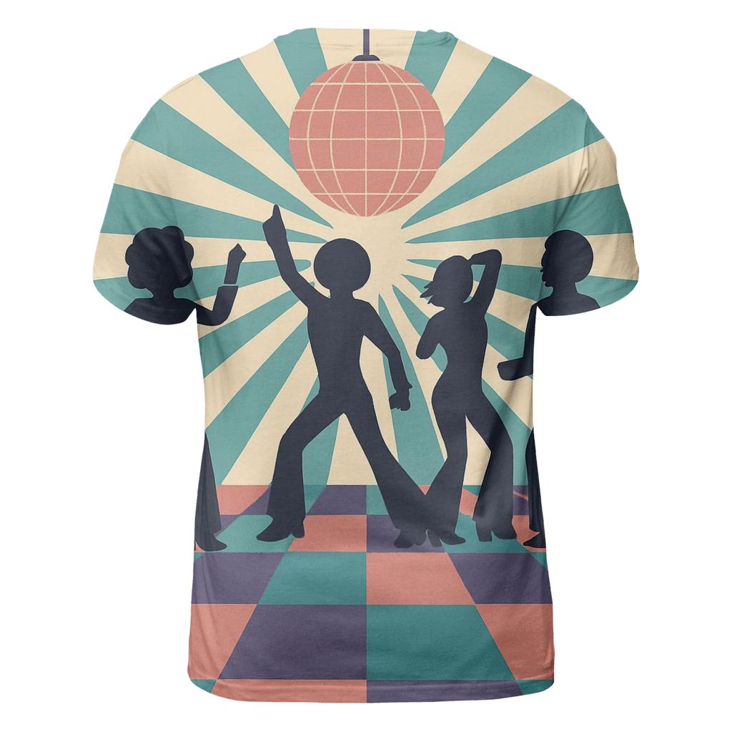 Groovy Checkerboard Dancefloor creative print fashion shirts