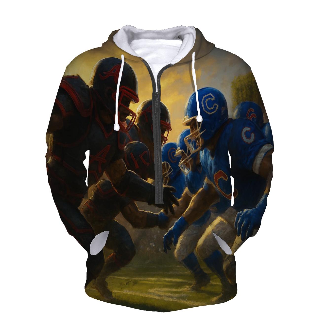 Gridiron Clash At Wrigley Twilight heavyweight hoodies