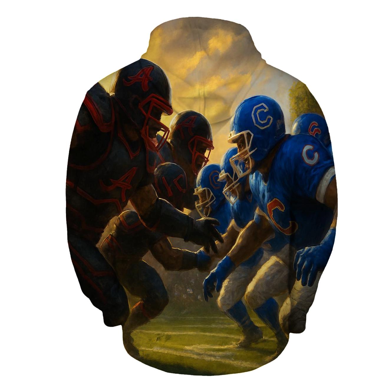 Gridiron Clash At Wrigley Twilight heavyweight hoodies